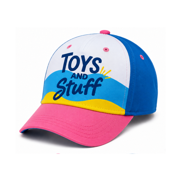 Toys and Stuff Kids Colorful Baseball Cap – Adjustable Everyday Hat for Boys & Girls