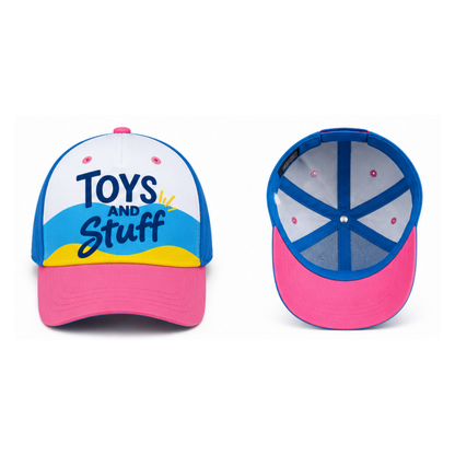 Toys and Stuff Kids Colorful Baseball Cap – Adjustable Everyday Hat for Boys & Girls
